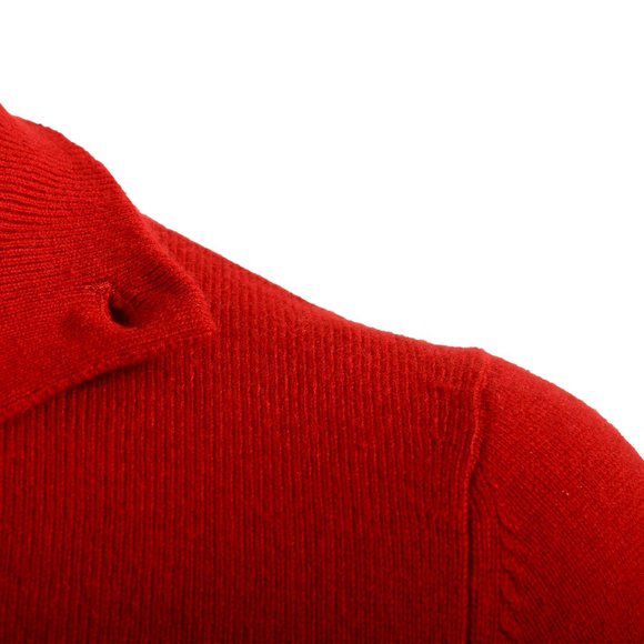 Malo Optimum Men's Brick Red Wool Cashmere Cardigan Sweater - Picture 4 of 6